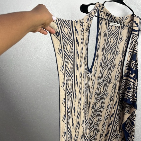 Blu Pepper Women Vest Multicolor Size M Sleeveless Open Front 100% Rayon Layer - Picture 8 of 8